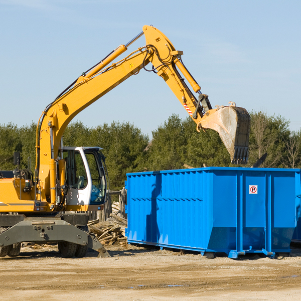 what size residential dumpster rentals are available in Pinebluff NC